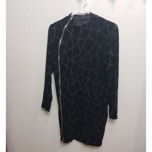 Shein Black Velvet Dress Size 0x